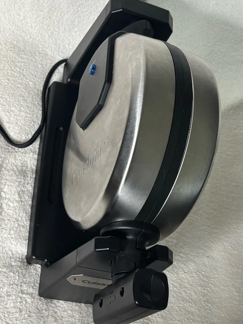 Cuisinart Silver and Black Countertop Waffle Maker